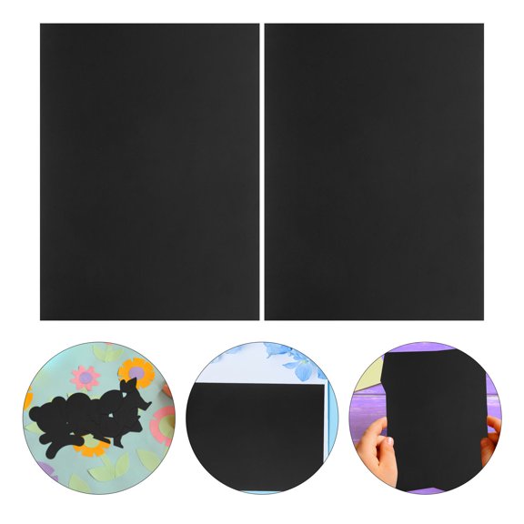 OUNONA 5pcs Black Heat Shrink Sheets BOPS for DIY Crafting Projects Ideal for Earring Making and Holiday Gifts