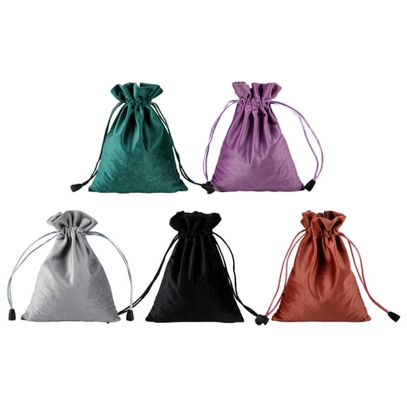 OUNONA 5pcs Cosmetic Drawstring Bag Women Multifunction Beauty Bag Toiletries Bag