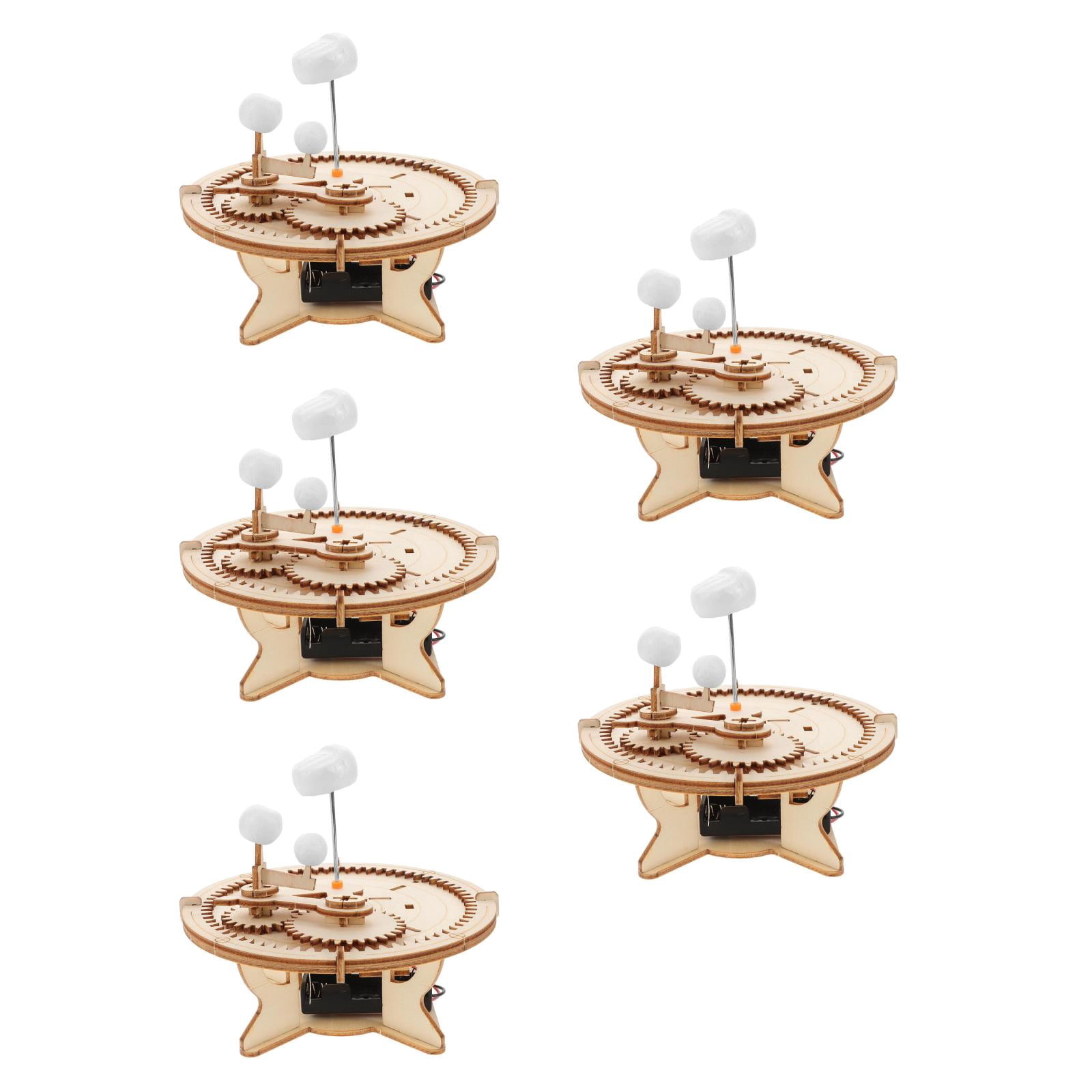 OUNONA 5pcs DIY Assembly Solar System Model Kit Wooden Puzzle of Space ...
