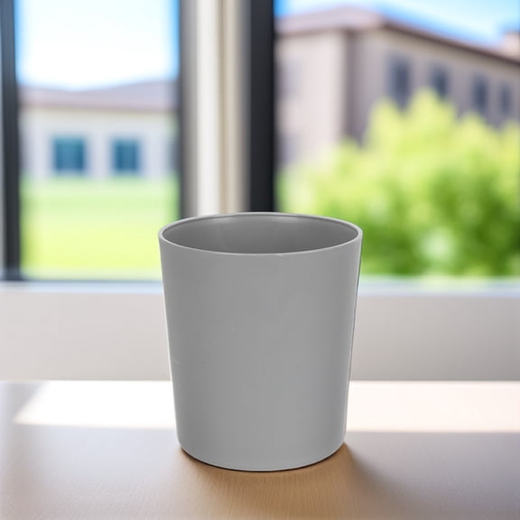 OUNONA 5Pcs Simple Design Plastic Flowerpots for Gardening Durable Grey Plant Containers