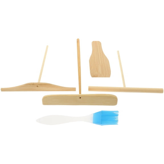 OUNONA 5pcs Handmade Spreader Tool Breakfast Maker Kitchen Waffle Scrapers Random Color