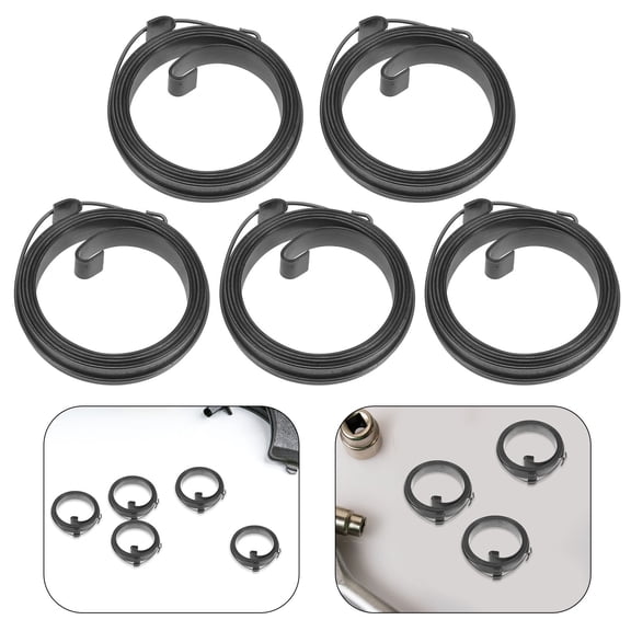 OUNONA 5pcs Lawn Mower Pull Rope Starter Springs Replacement for Lightweight Mowers