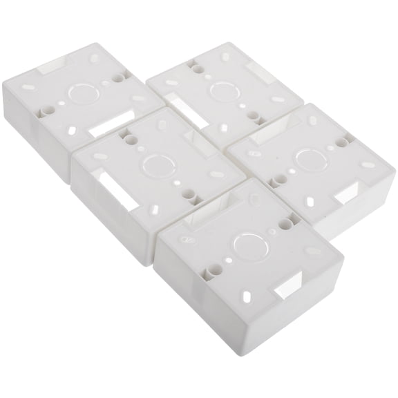 OUNONA 5pcs Sturdy Outdoor Electrical Boxes Terminal Box Trailer Wiring Junction Box Wall Outlet Box Trailer Wiring Junction Box Electric Junction Box