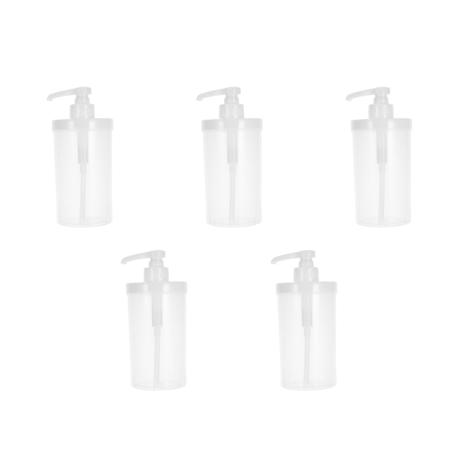 OUNONA 5pcs Syrup Pump Dispenser Hand Press Syrup Bottle Press Type Dispenser Bottle Plastic Syrup Dispenser Hand Press Syrup Pump Dispenser