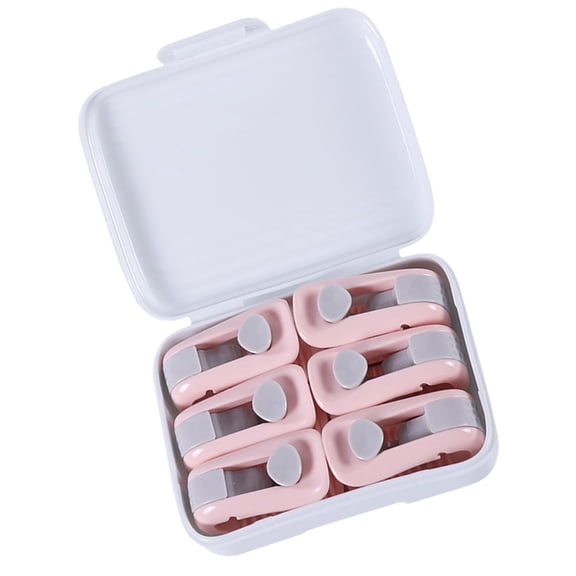 OUNONA 6 PCS Fixing Suspenders Angle Set Quilt Corner Clips Child 5.3X2.6CM Pink
