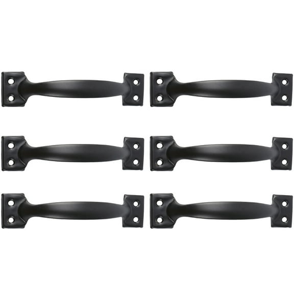 OUNONA 6-Pack 6-Inch Iron Door Handles for Furniture, Wardrobe Pull Handles, Cabinet Hardware, and Stylish Design