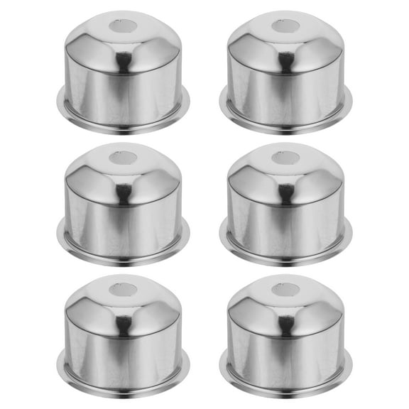 OUNONA 6-Pack E27 Lamp Socket Holders with Protective Cup Covers, Decorative Lighting Accessories for Chandeliers, Wall and Ceiling Lights