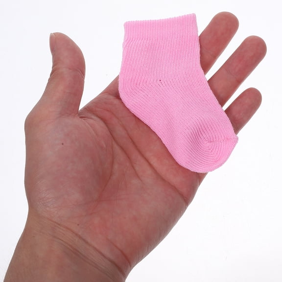 OUNONA 6 Pairs Mini Doll Socks for 18 Inch Dolls, Soft and Cute Doll Accessories, Perfect Fit for Doll Shoes