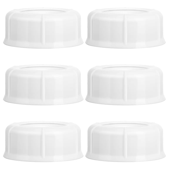 OUNONA  6 Pcs Baby Bottle Caps Replacement Bottle-feeding Supplies White