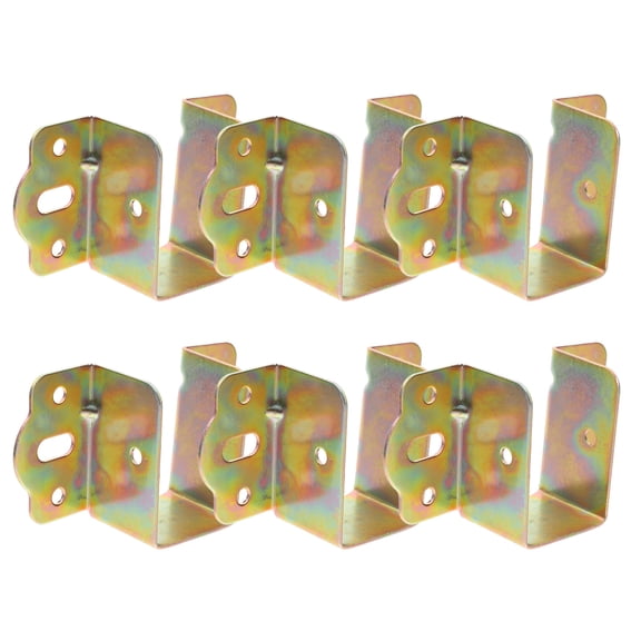 OUNONA 6 Pcs Bed Bracket Raised Corner Brackets Frame Frames Riser Orange
