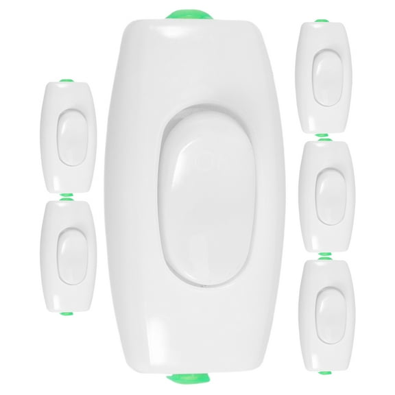 OUNONA 6 Pcs Bedside Switch Baby Child 6.50X3.00X3.00CM White