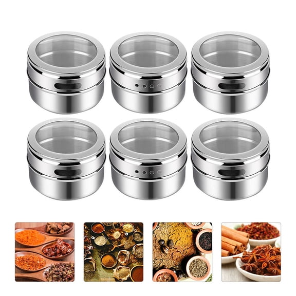 OUNONA  6 Pcs Bottle Spice Jar Cooking Seasoning Bottles Sealed Jars