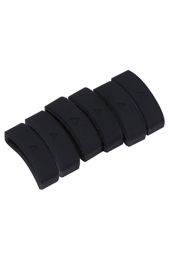 6 Pcs Cable Lock Watch Locks Bezel Watch Strap Retainers 2.2x0.8 Cm Black