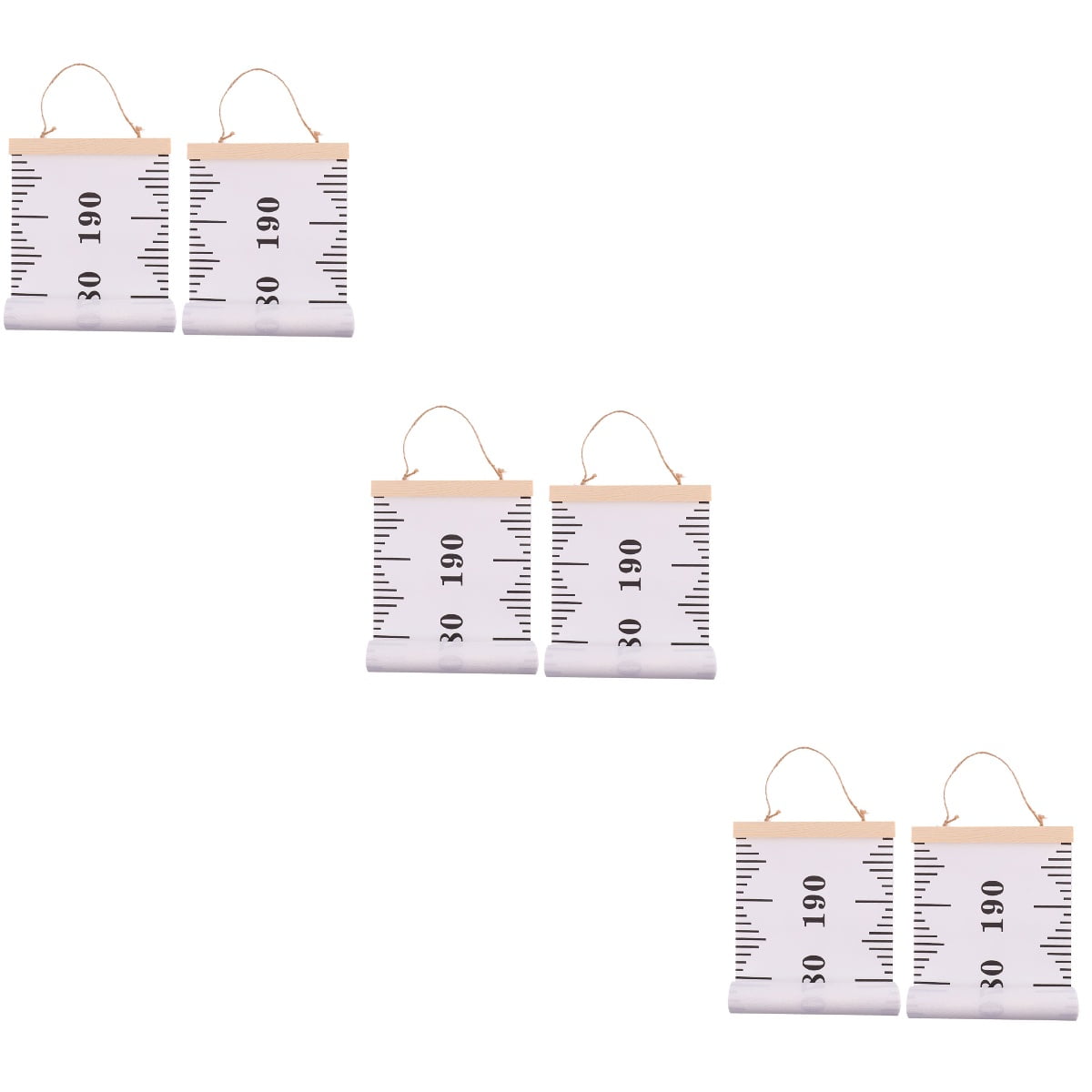 OUNONA 6 Pcs Children's Height Growth Chart Ruler Wall Hanging Ruler ...