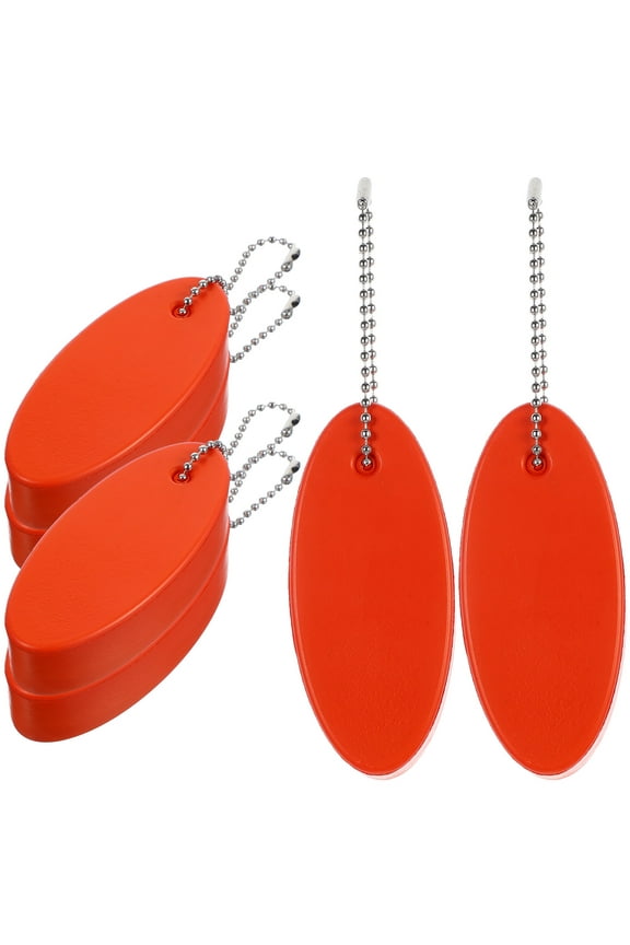 6 Pcs Creative Key Chain Keychain Floating Floats Fluorescent Boat Ring