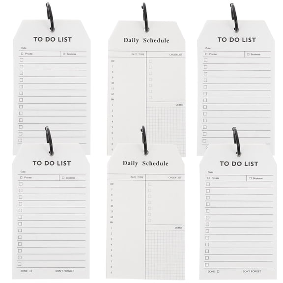 OUNONA 6 Pcs Electronic Notepad Loose-leaf Memo Schedule Notebook Student