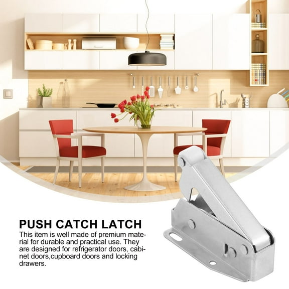 OUNONA 6 Pcs Elephant Nose Lock Latches Door Catch Hardware Silver