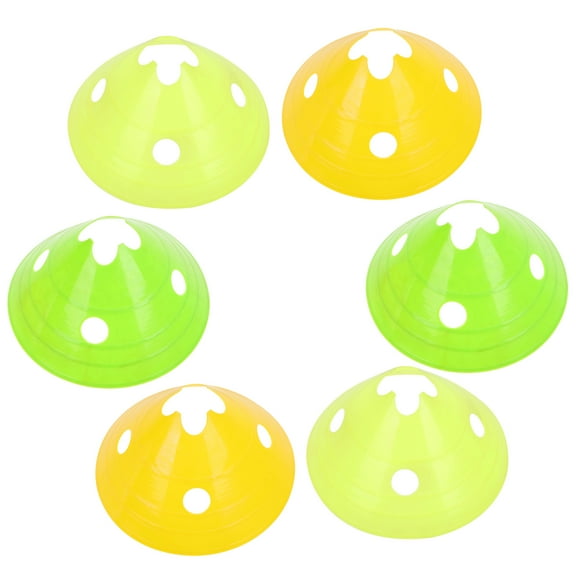 OUNONA 6 Pcs Football Flexibility Training Hurdles Stackable Disks Inflatable Net Child Pupils