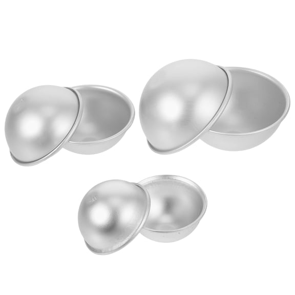FOLOYORI DIY Bath Molds Mold Making Kit Aluminum Alloy Silver 6Pcs