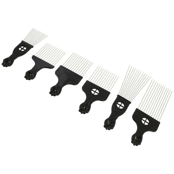 IFANLANDOR Styling Comb for Men Perm Style Combs for Hair Stylists Black 6Pcs 8.7x2.8x0.2In