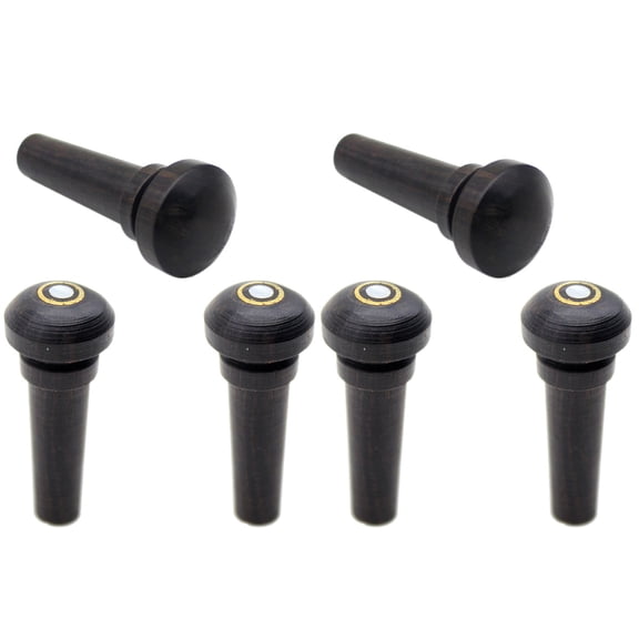 OUNONA 6 Pcs Lightweight Violin Output Jack Socket End Pin Jack Socket Accessories (Black)