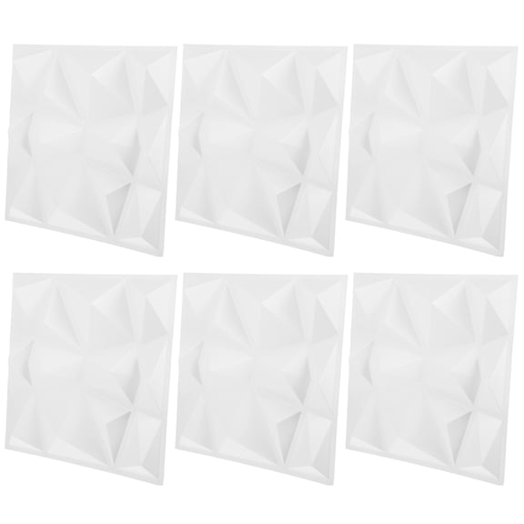 OUNONA 6 Pcs Modern 3D Decorative Wall Panels Hotel Wall Panel Office 30X30cm