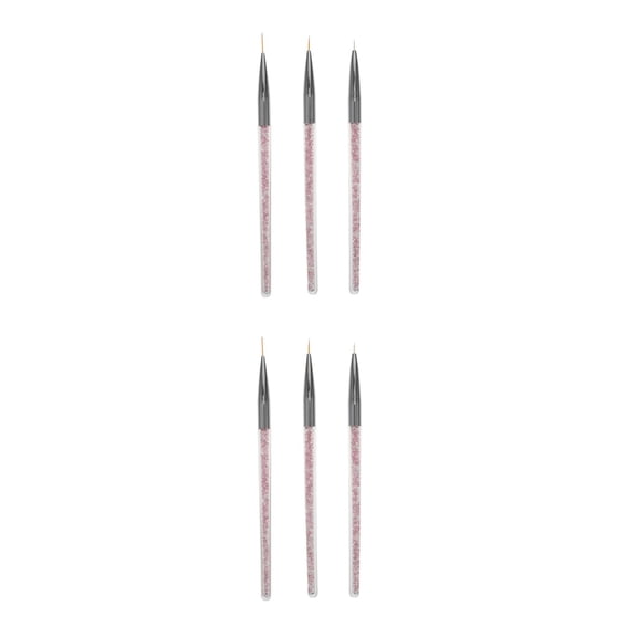 OUNONA 6 Pcs Nail Salon Using Pens Nail Art Drawing Eyeliner Pens