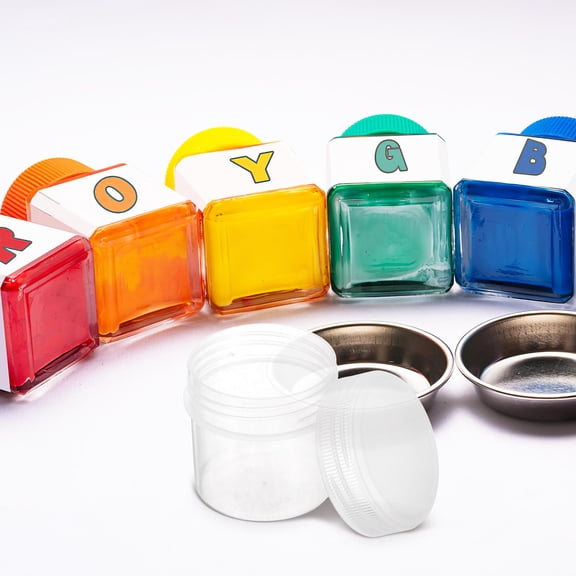 WEAVILUX Transparent HDPE Storage Buckets with Lids 6-Pack Airtight Seal Containers for Food and Household Storage