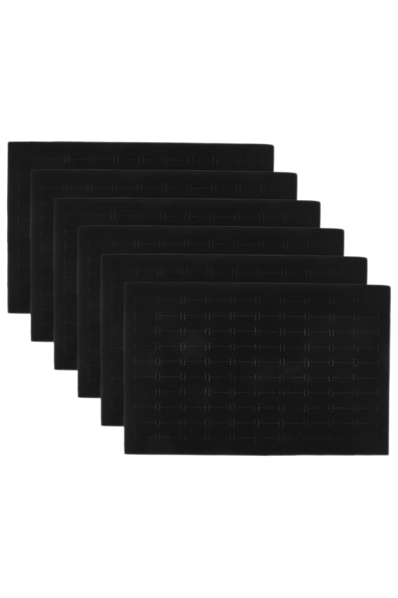 Black Sponge Pad Inserts for Box, 6 Pieces - Cleaning and Makeup Removal Pads