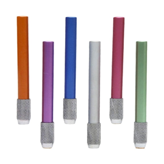 OUNONA 6 Pcs Pencil Extender Metallic Crayons Lead Pencils Office Student