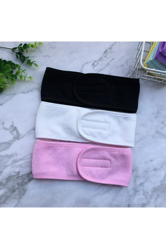 6Pcs Facial Headband Elastic Hair Wrap for Spa Yoga Makeup in Assorted Colors