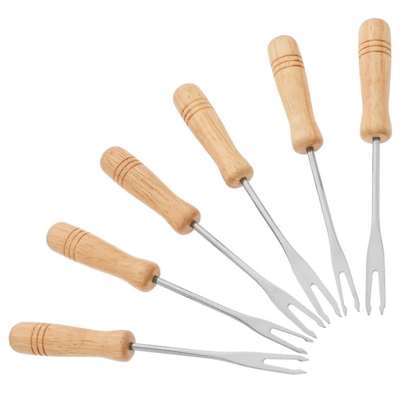 OUNONA 6 Pcs Stirring Fork Chocolate Fondue Fork 12.50X1.50X0.70CM