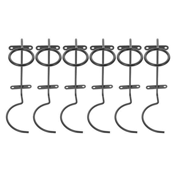 OUNONA 6 Pcs Wine Holder Wall Mounted Racks -saving Black Baby The Car