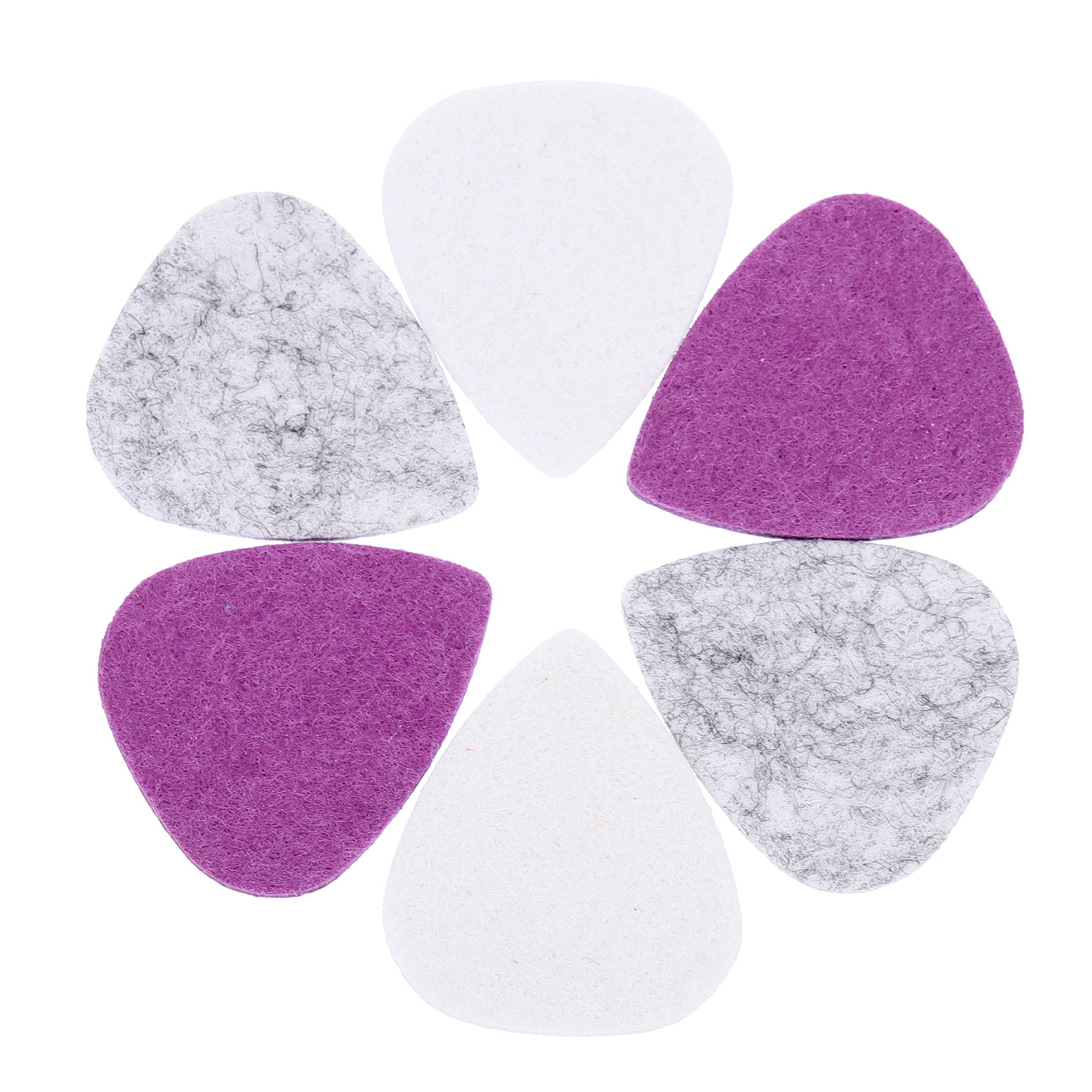 OUNONA 6 Pcs Wool Shrapnel Bog Assorted Guitar Picks Bass Guitars for Kids Child