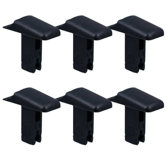 OUNONA 6Pcs Ladder Safety Lock Buttons Black Plastic for Single and Step Ladder