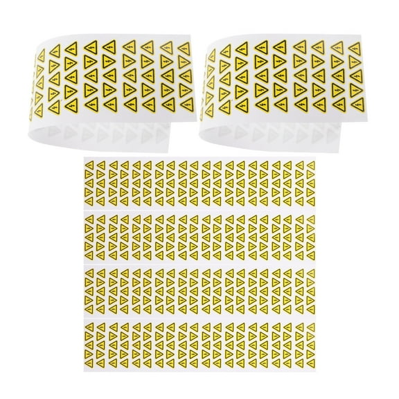 OUNONA 6 Sheets Triangle Stickers Anti-electric Shock Label