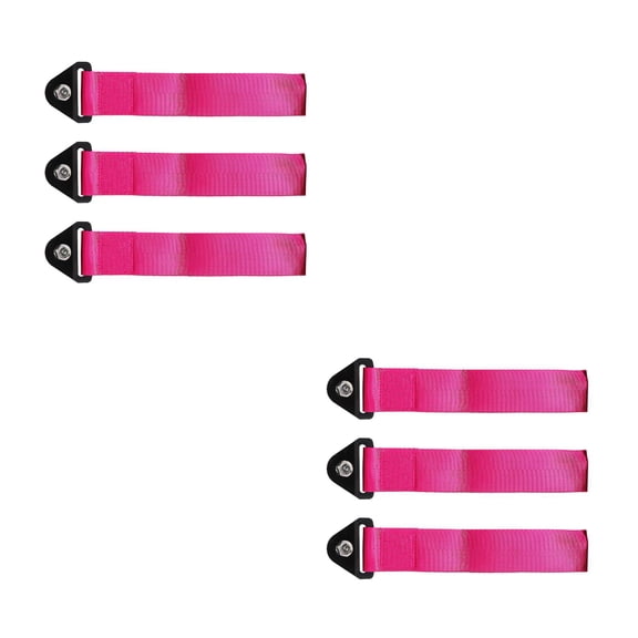 OUNONA OUNONA 6 pcs Decorative Tow Strap for Car Front Bumper Racing Tow Rope for Modifications and Safety