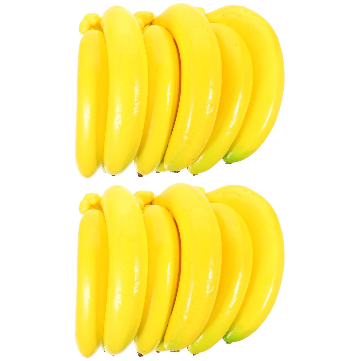 6PCS Lifelike Artificial Banana Set - Realistic Fake Fruit, Foam & Plastic, 19cm Long, For Home Decor, Photography, Party Displays