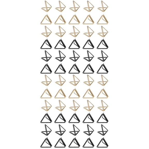 OUNONA 60 Pcs Aluminum Alloy Paperclips Triangle Memo Clips Table Number Holder Desktop Paperclips