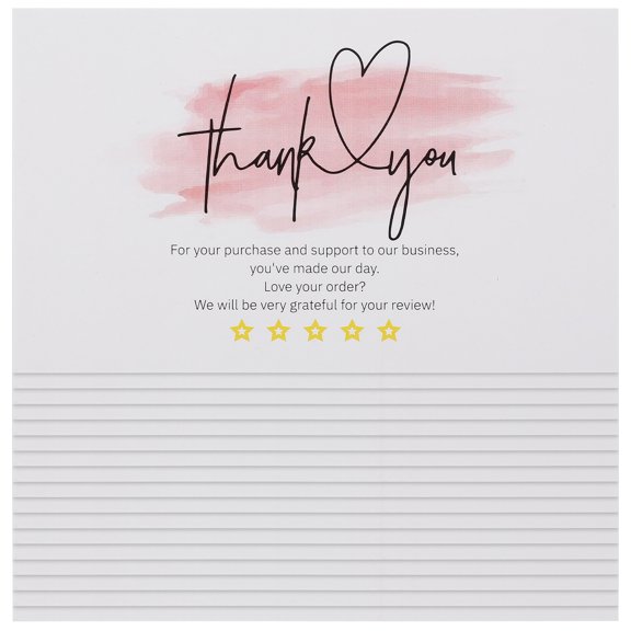 OUNONA  60 Pcs Drawstring Bag Small Greeting Thank You Card