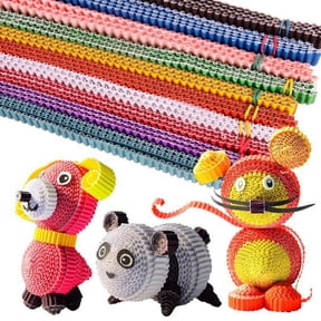 OUNONA 60 Pcs Handmade Note Stationery Textured Scrapbooking Child Colorful