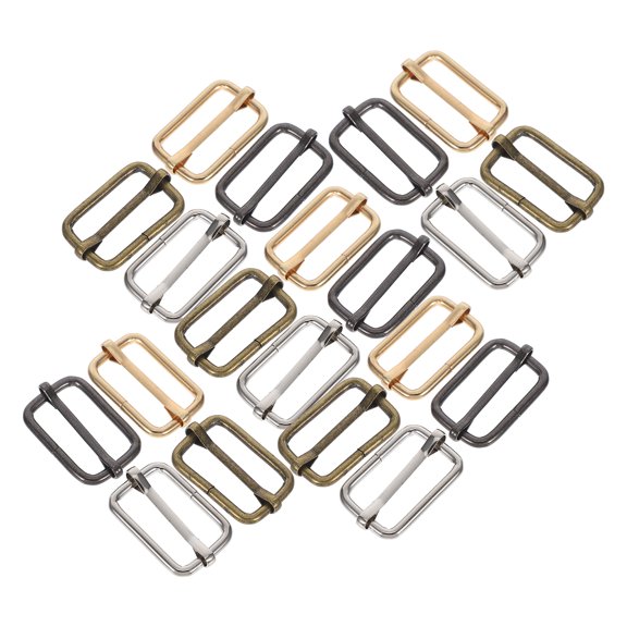 OUNONA  60 Pcs High Temperature Resistant Tape Metal Sliding Buckle Primary School