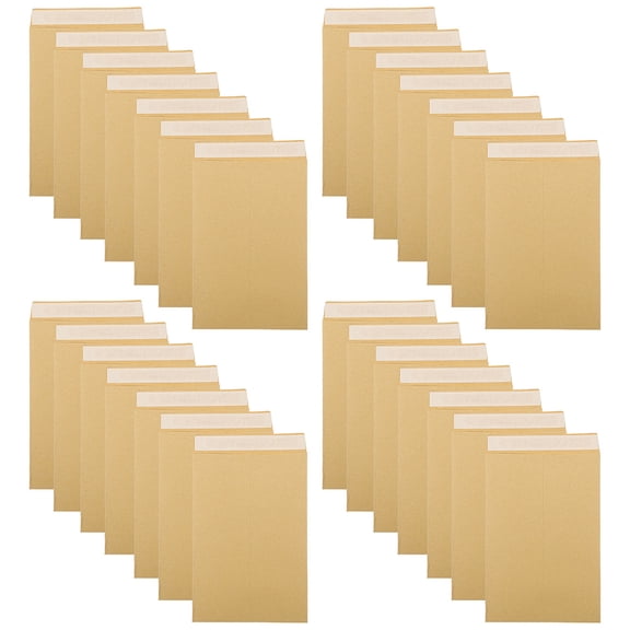 NUOLUX 60Pcs Portable Kraft Paper Self Adhesive Envelopes Money Storage for Account Organization