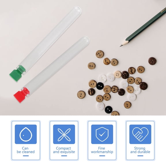 OUNONA 60 Pcs Sewing Needle Tubes for Bottle Box Crafts Small Size