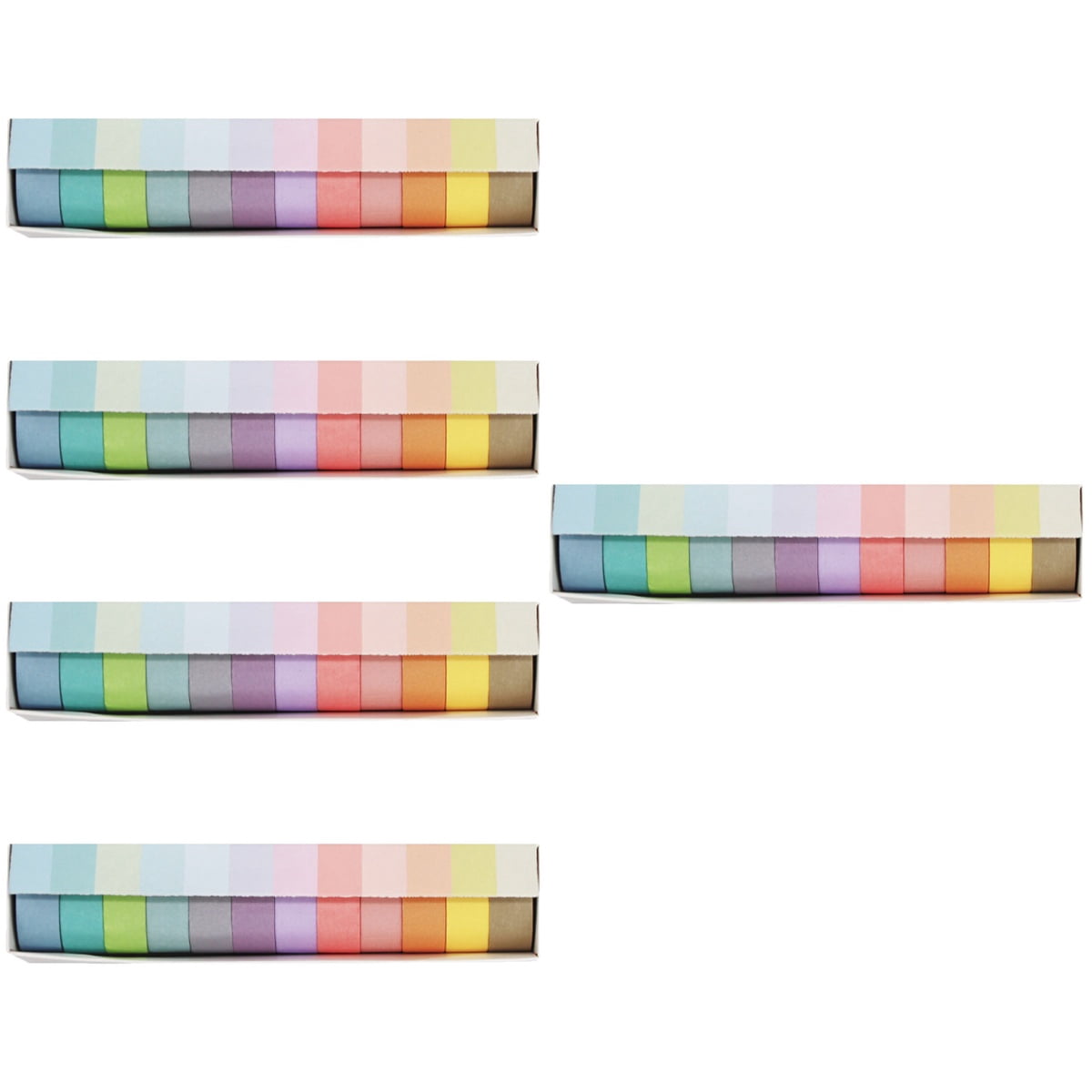 OUNONA 60 Rolls  Colored Masking Tape Washi Tapes DIY Accessories for Arts and Crafts