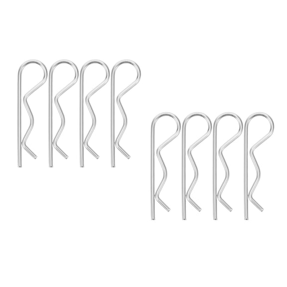 OUNONA Masteelf 60 pcs Trailer Hitch Pins Carbon Steel Safety Pins Spring Retainer Hairpin Cotter Pins Hardware Set