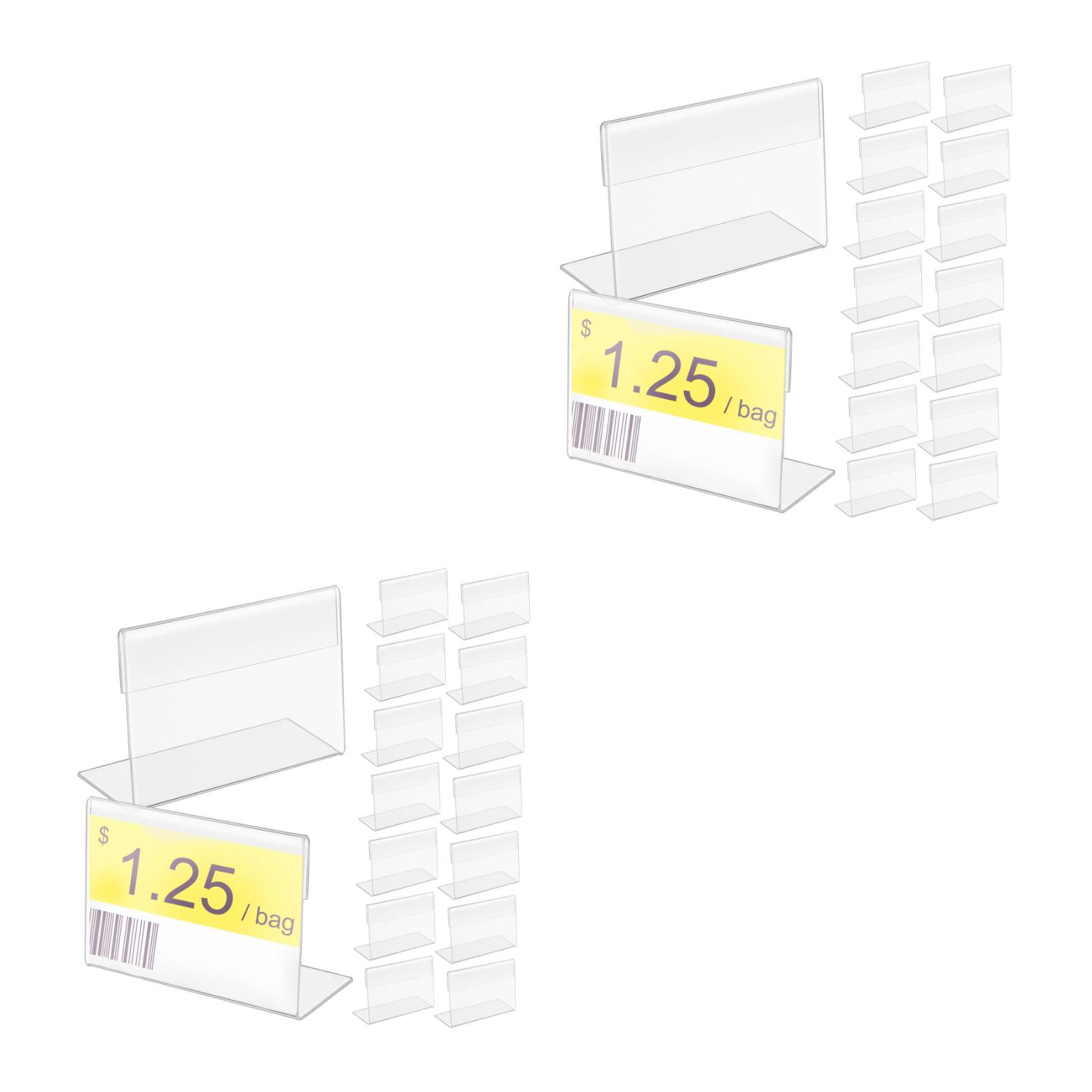 OUNONA 60 pcs Clear Display Stand Table Card Holders Wedding Table ...