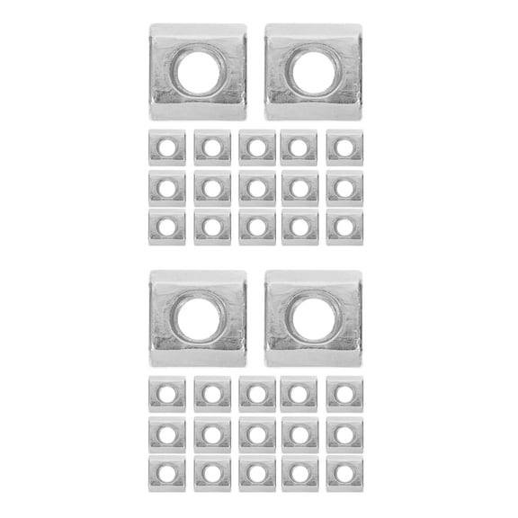 OUNONA 60 pcs Sliding Tee Sliding Slot Nuts For Aluminum Extrusions Frame T-nut Slide In Hammer Head T-nut For T-slot Aluminum Extrusion Profile
