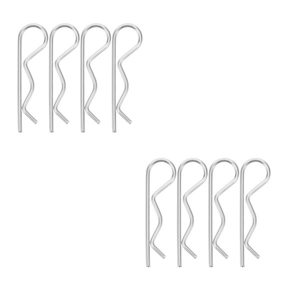 OUNONA OUNONA 60 pcs Carbon Steel Pins Marine Spring Retaining Wire Pins Hardware Assortment Kit Steel Pull Pin Locking Pin Mower Pin Clip