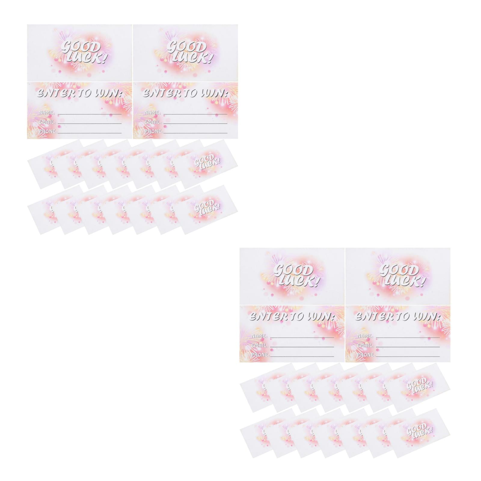OUNONA 600 pcs Raffle Tickets Entry Form Cards Cards for Contest ...